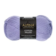 Пряжа ALPINA "COTTON PALLETE"   50\% хлопок, 50\% акрил   10 шт. х  50 г  205 м ± 5 м №15 бл.сиреневый