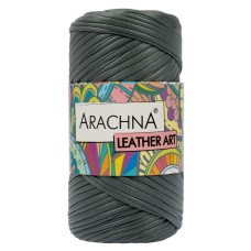 Пряжа ARACHNA "LEATHER ART"   100\% полиэстер   4 шт. х  160 г ± 10 г  50 м №08 т.хаки
