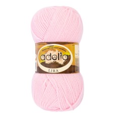 Пряжа ADELIA "LIRA"   100\% акрил   10 шт. х  50 г  200 м ± 5 м №04 св.розовый