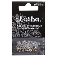 Страз клеевой "Zlatka"   ZRTG-0872   SS08   цветные   2.4 мм  стекло   5 x  72 шт  в пакете с картонным еврослотом №16 желтый (Light Colorado Topaz)