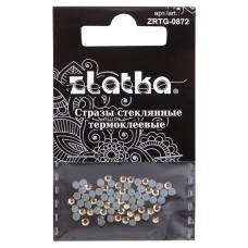 Страз клеевой "Zlatka"   ZRTG-0872   SS08   цветные   2.4 мм  стекло   5 x  72 шт  в пакете с картонным еврослотом №16 желтый (Light Colorado Topaz)