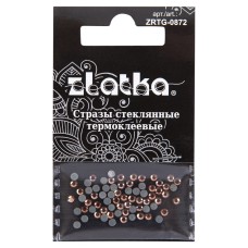 Страз клеевой "Zlatka"   ZRTG-0872   SS08   цветные   2.4 мм  стекло   5 x  72 шт  в пакете с картонным еврослотом №17 св.коричневый (Smoked Topaz)