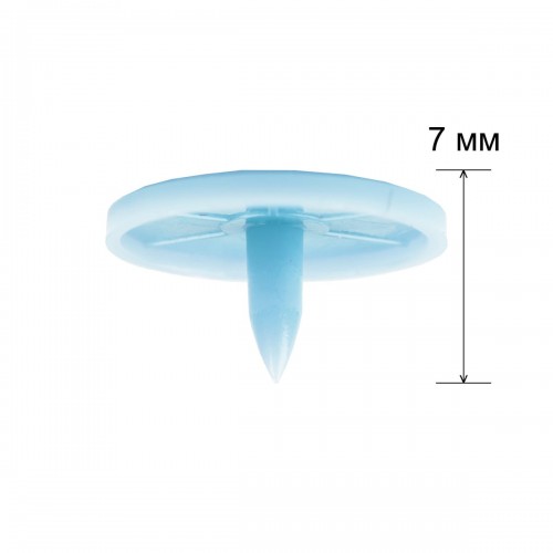 Кнопка "Micron"   POM-15/500   Кнопки пластиковые   пластик  d 15 мм  500 шт. № 005 голубой