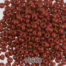 Бисер Чехия круглый 3   10/0   2.3 мм  500 г 13600 (Ф125) коричневый