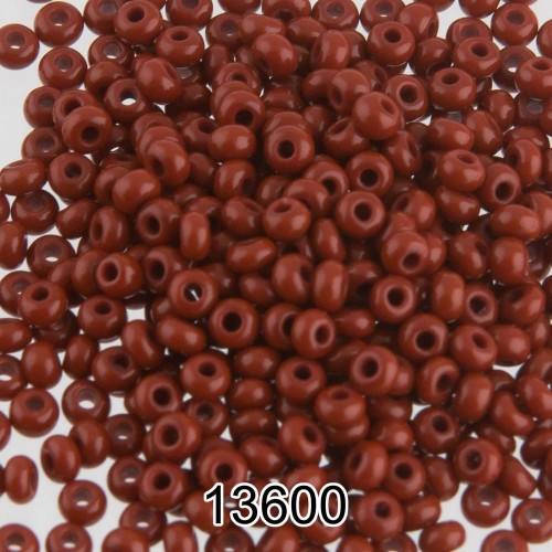 Бисер Чехия круглый 3   10/0   2.3 мм  500 г 13600 (Ф125) коричневый