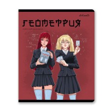 "Светоч"   48ТПСКа5_4_2_1   Тетрадь со справочным материалом "АниМания", выборочный лак,   A5+   48 л.  на скобе   65 г/кв.м , белизна 100 \%  10 шт. , клетка 000562 Геометрия