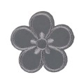 №30/5 5 шт L091 цветок светоотраж. 4.5х4.5 см