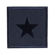 "Gamma"   Термоаппликация №57/5   5 шт №4720В квадрат со звездой синий 5.3x5.3 см