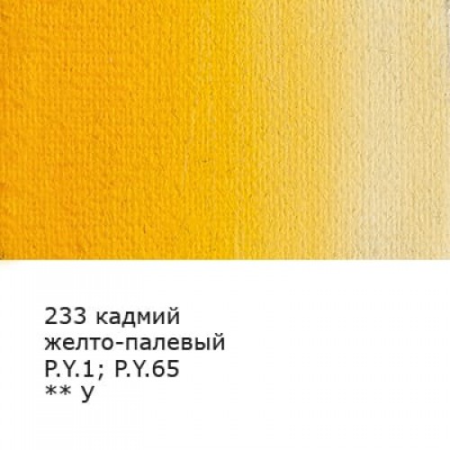Краска гуашь "VISTA-ARTISTA"   "Gallery"   художественная группа 1, в тубе   VAG-46   46 мл  3 шт. 233_Кадмий желто-палевый (Cadmium yellow pale)