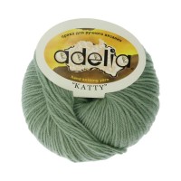 Пряжа ADELIA "KATTY"   100\% шерсть   10 шт. х  50 г  150 м ± 10 м №13 св.зеленый