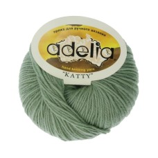 Пряжа ADELIA "KATTY"   100\% шерсть   10 шт. х  50 г  150 м ± 10 м №13 св.зеленый