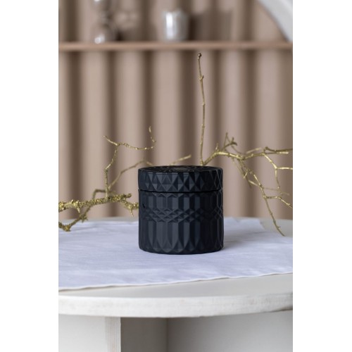 "Stilerra home"   PFH-013   Банка декоративная  d 8.5 см  9 см черный