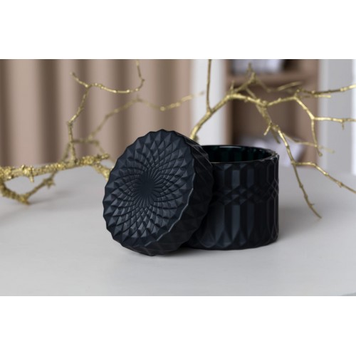 "Stilerra home"   PFH-013   Банка декоративная  d 8.5 см  9 см черный