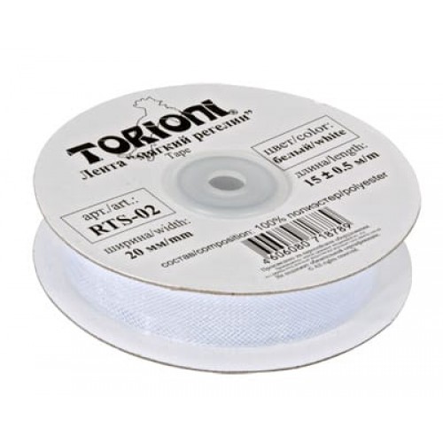 Лента "TORIONI"   RTS-02   регилин   20 мм  15 м ± 0.5   СК/Распродажа №06 оранжевый