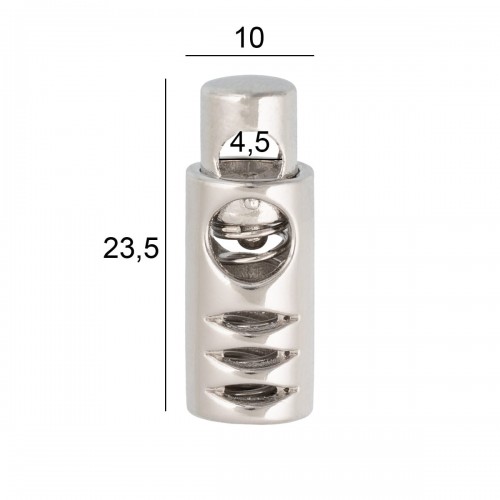 Зажим   металл   "Micron"   GB 2010  d 4.5 мм  в пакете   12 шт №04 никель