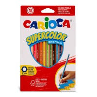 "Carioca"   Supercolor   Карандаши цветные деревянные   заточенный   18 цв. 43392
