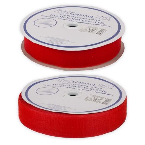 Липучка "Gamma"   50 мм  LG-50   цв.   25 м №176 бордовый