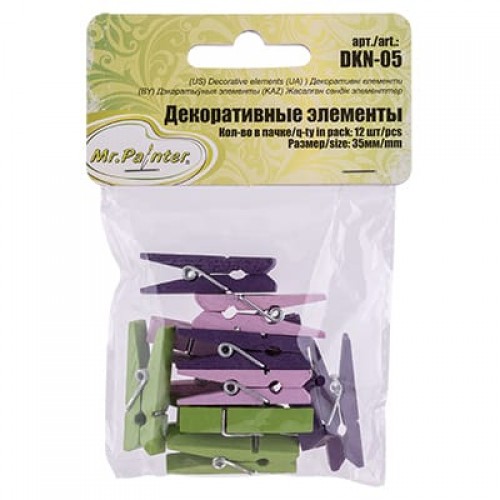"Mr.Painter"   DKN-05   Декоративные элементы   3.5 см  5 х  12 шт. 10 "Белый"