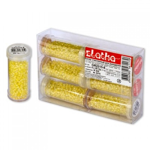 Бисер "Zlatka" в тубе GR   11/0   (0570-0579)   6 х  20 г  СК/Распродажа №0570 мат. бронза