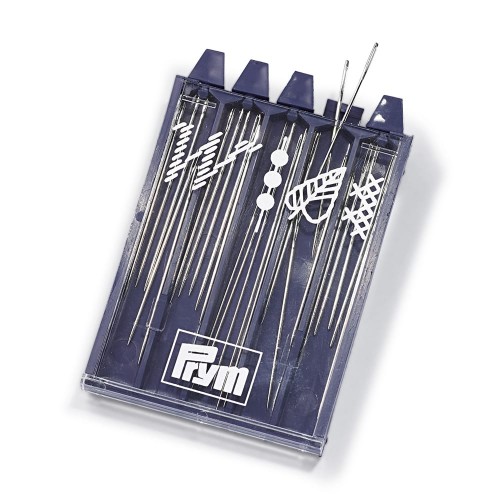 Иглы для шитья ручные "PRYM"   125110   для вышивания и бисера ассорти   25 шт.  в блистере .