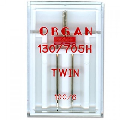 Иглы для быт. шв. машин "ORGAN"   100/6   1 шт  в пенале 5102055 двойные