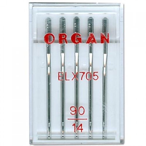 Иглы для быт. шв. машин "ORGAN"   EL x 705   5 шт  в пенале 5486075 № 75