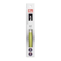 Для вязания "PRYM"   218488   крючок для вязания Ergonomics   пластик  d 6.0 мм  17 см  в картонной упаковке светло-зеленый