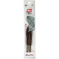 Спицы  PRYM 223356   съемные короткие "Natural"   береза  d 6.0 мм  8.7 см  2 шт .