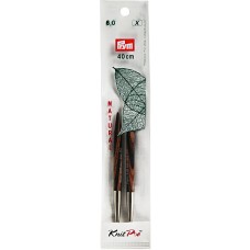 Спицы  PRYM 223356   съемные короткие "Natural"   береза  d 6.0 мм  8.7 см  2 шт .