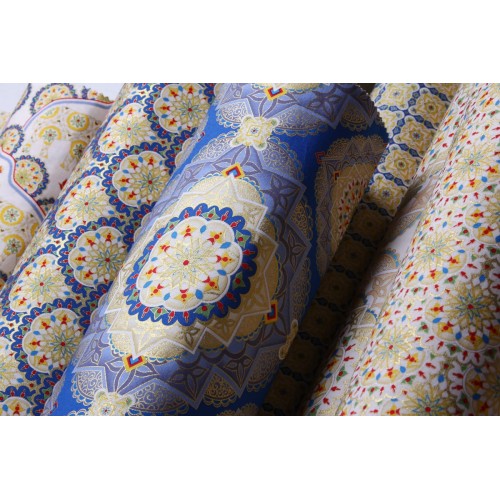 Ткань для пэчворка PEPPY   ИНДИЙСКОЕ САРИ   ФАСОВКА   60 x 110 см  146 г/кв.м ± 5   100\% хлопок ИС-06 синий