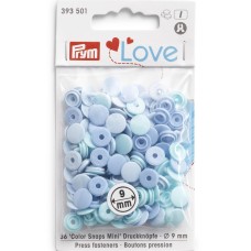 Кнопка "PRYM"   393501   PL Color Snaps   пластик  d 9 мм  36 шт. голубой