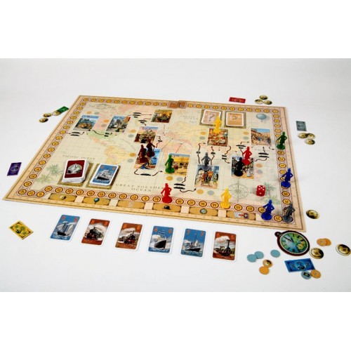 Игра настольная "ZVEZDA"   "Вокруг света за 80 дней"   8637 8637
