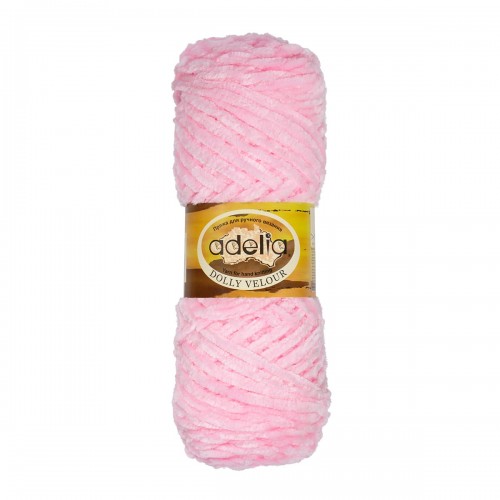 Пряжа ADELIA "DOLLY  VELOUR"   100\% микрополиэстер   5 шт. х  100 г  93 м ± 6 м №43 салатовый