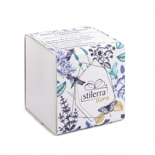 "Stilerra home"   PFH-011   Банка декоративная  d 9 см  8 см №02 "золотая бабочка"