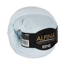 Пряжа ALPINA "RENE" 2   100\% мерсеризованный хлопок   10 шт. х  50 г  105 м ± 5 м №479 бл.голубой
