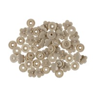Кнопка "Micron"   POM-12 FL   Кнопки пластиковые   пластик  d 12 мм  15 шт. № 014 серый