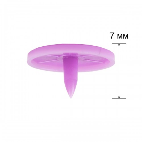 Кнопка "Micron"   POM-15/500   Кнопки пластиковые   пластик  d 15 мм  500 шт. № 013 фиолетовый