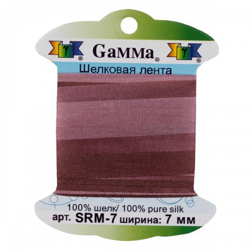 "Gamma"   шелковая   SRM-7   ФАСОВКА   0.2 -  7 мм  9.1 м ± 0.5 м M048  коричневый/т.коричневый