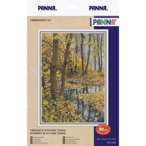 Набор для вышивания "PANNA" PS-1287   "Пейзаж в осенних тонах" 30  х 42  см