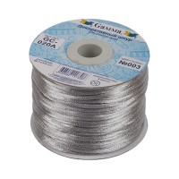 Шнур "Gamma"   2 мм  GC-020A   отделочный   45.7 м ± 0.5 м №003 св.серый