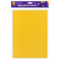 "Лео"   "Играй"   Пенка декоративная (фоамиран)   DPK-02   2 г/м2  A4   21 х  29.7 см  6 цв. №01 ассорти_классические цв.