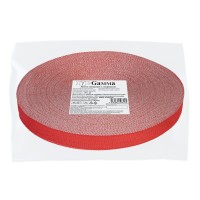 Лента киперная с люрексом   20 мм  TPTL-20   50 м красный-серебристый/red-silver