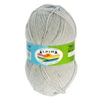 Пряжа ALPINA "VERA"   55\% акрил, 45\% хлопок   5 шт. х  100 г  280 м ± 15 м №22 серый