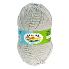 Пряжа ALPINA "VERA"   55\% акрил, 45\% хлопок   5 шт. х  100 г  280 м ± 15 м №22 серый