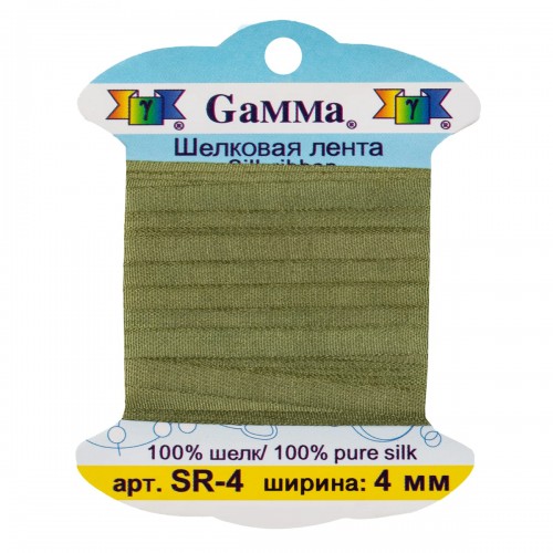 "Gamma"   шелковая   SR-4   ФАСОВКА   0.2 -  4 мм  9.1 м ± 0.5 м №219 гр. зеленый
