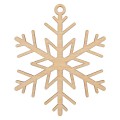 КЛ-11 Подвеска Снежинка фанера d 7 см х 0.3 см 01