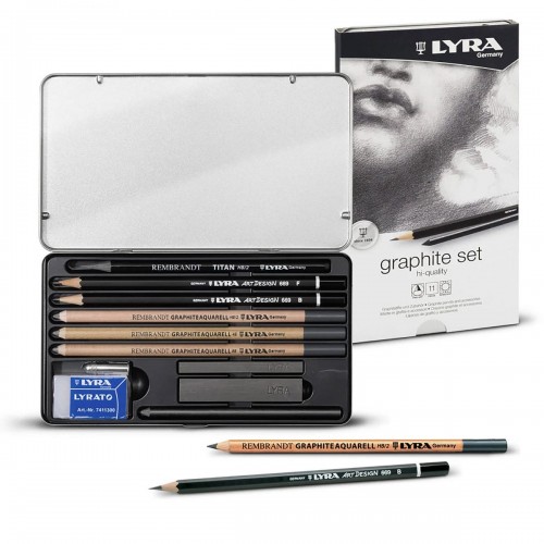 "LYRA"   Набор для графики REMBRANDT GRAPHITE   11 шт. ( в металлической коробочке ) L2051111