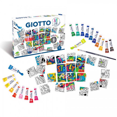 Краска гуашь "Giotto"   ART LAB Набор для рисования гуашью "Современное граффити"   20 мл F581800