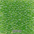 Бисер Чехия круглый 1 10/0 2.3 мм 500 г 56430 (Ф284) салатовый