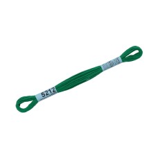 Нитки для вышивания "Gamma"    мулине  ( 3173-6115 )  100\% хлопок   24 x  8 м №5212 т.зеленый